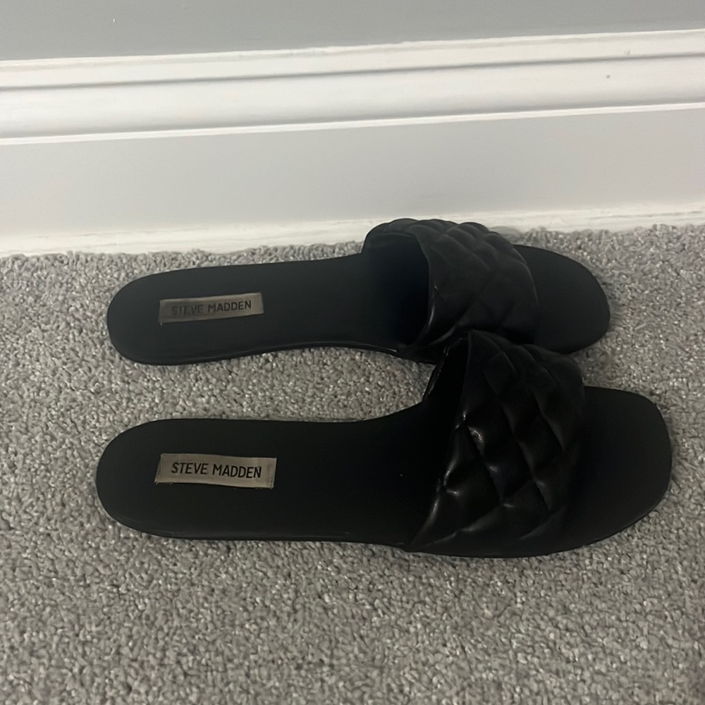 steve madden black flats